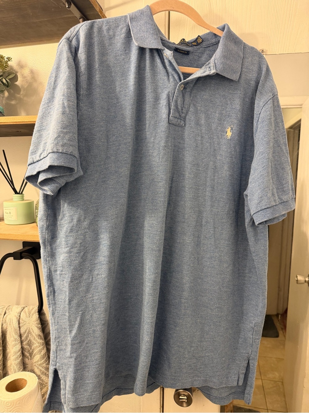 Ralph Lauren Light Blue Short-Sleeve Polo Shirt